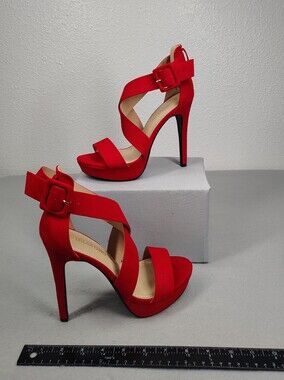Dreampairs Size 8 Red Stiletto Heels - Brand New